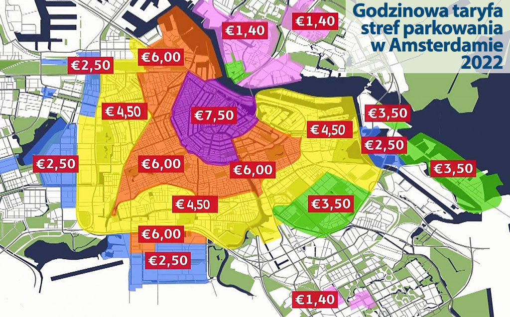 taryfa parkowania w Amsterdamie