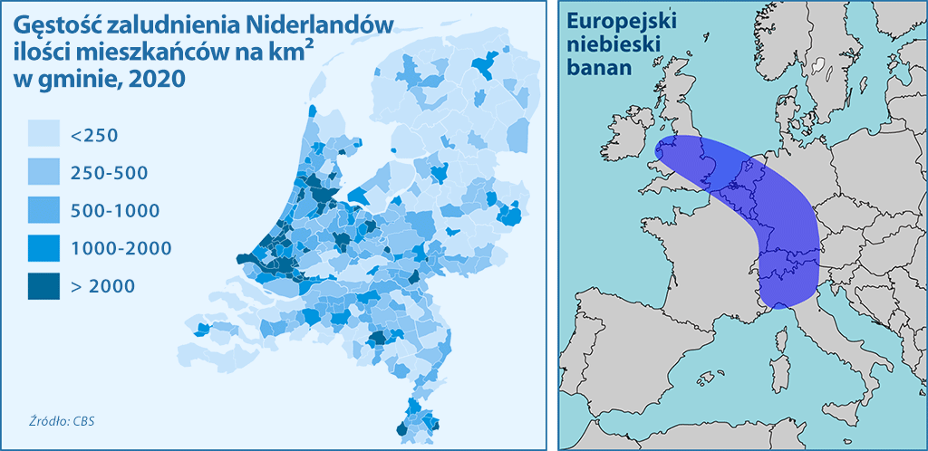 Gęstość zaludnienia Niderlandów