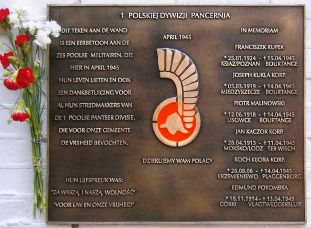 tablica pamiątkowa w Holandii