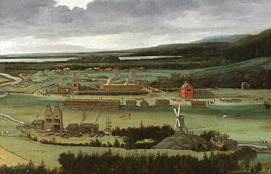 Huta żelaza w Szwecji XVII wiek.