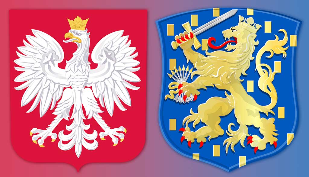 Godło Polski i Holandii