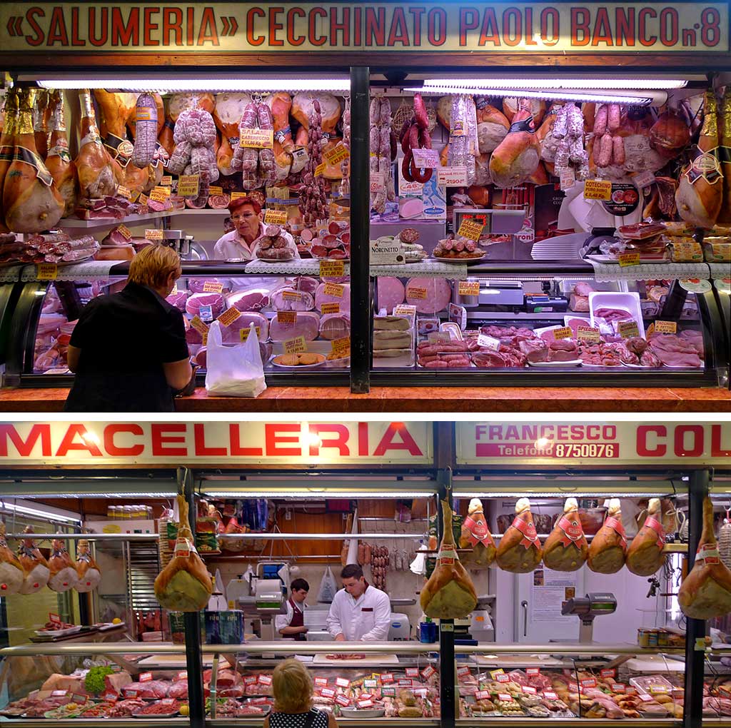 Sklep mięsny we Włoszech