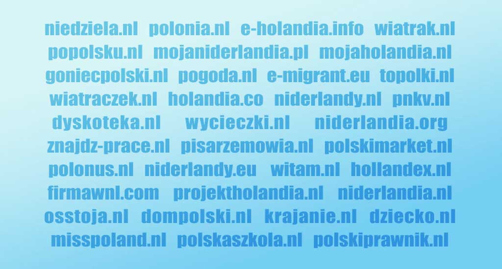 lista stron dla Polaków w Holandii